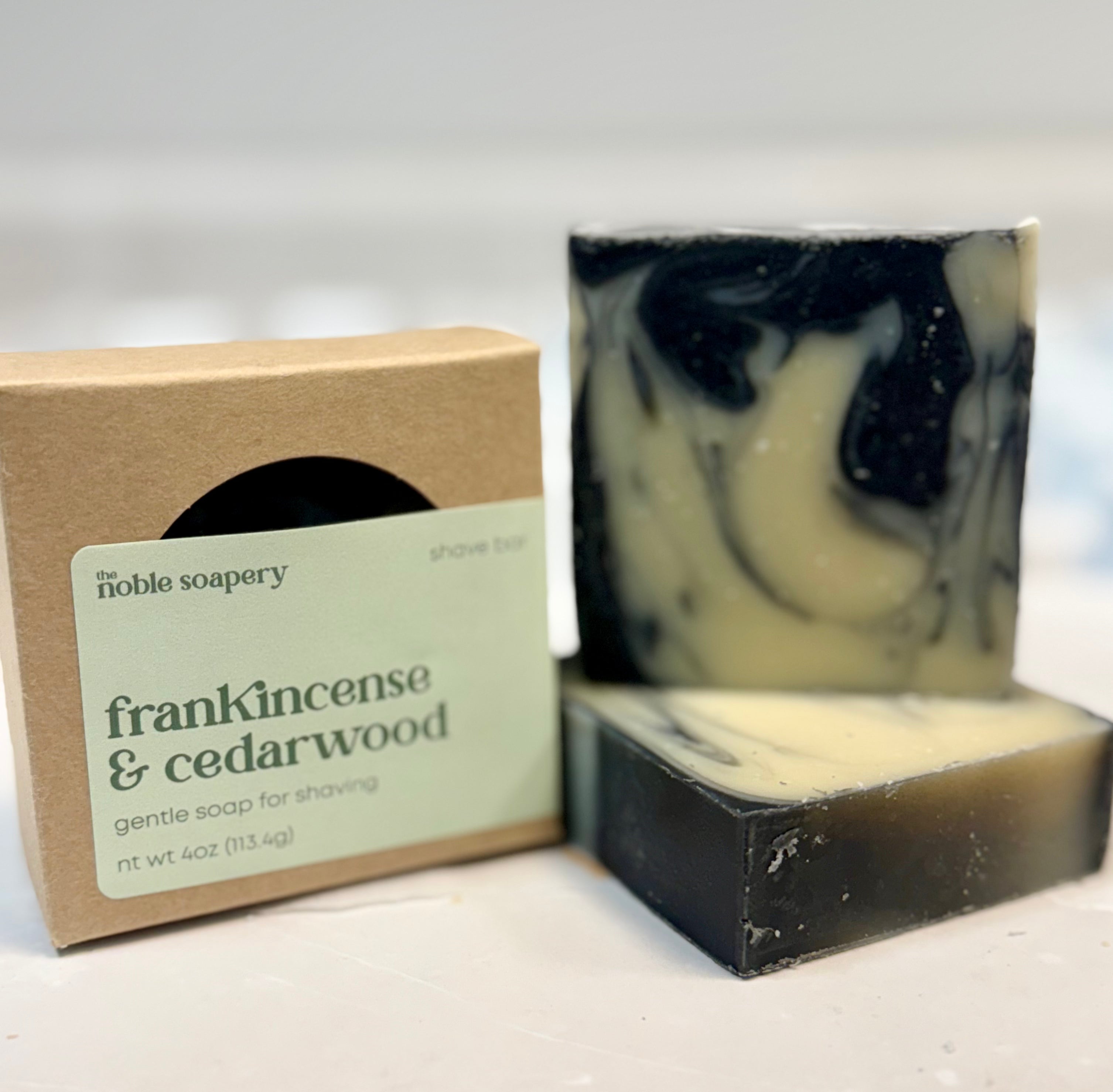 Frankincense & Cedar Wood Shave Bar with Charcoal