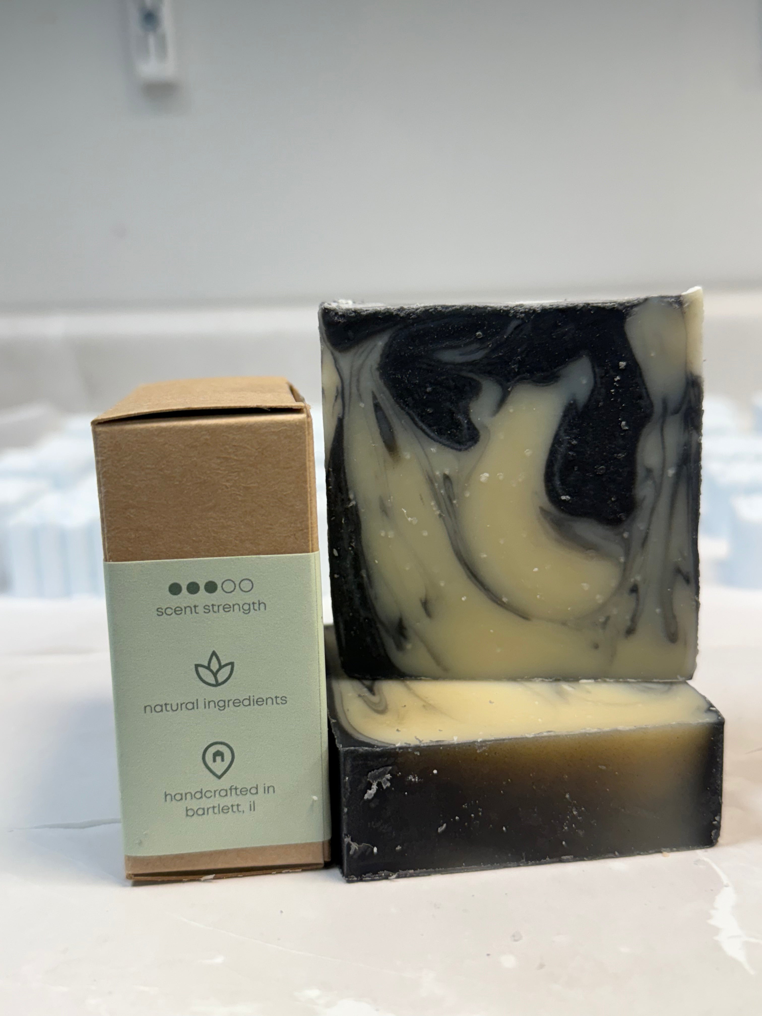Frankincense & Cedar Wood Shave Bar with Charcoal