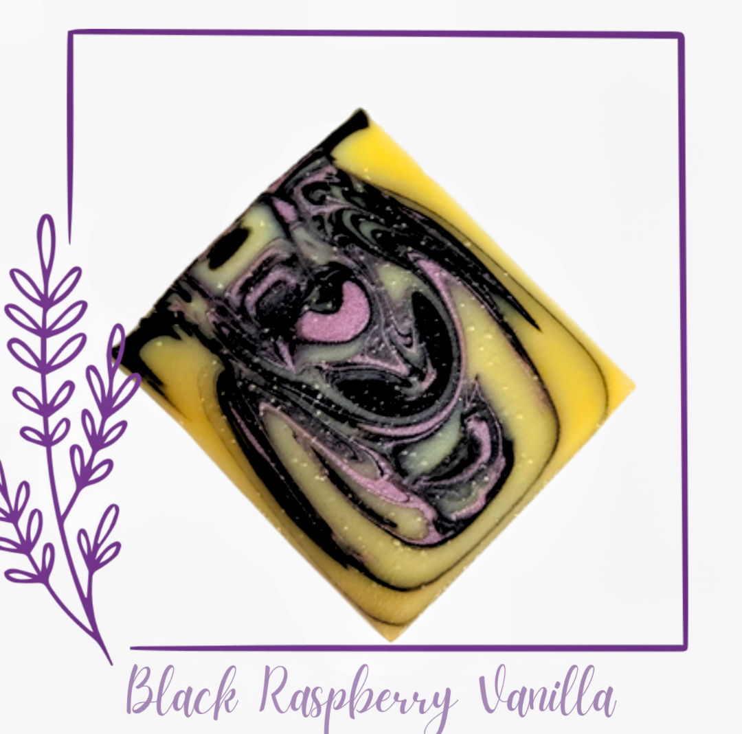 Black raspberry vanilla soap