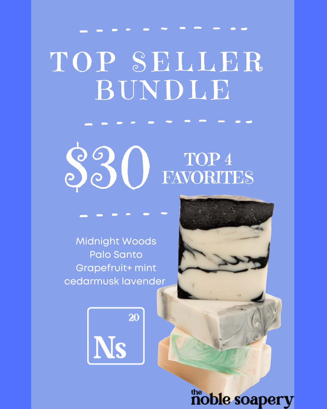 Top sellers bundle (4 bars of soap)
